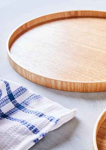 Bessan Large Natural Fir Wood Tray