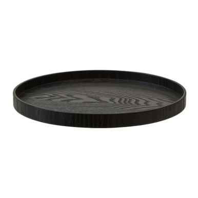 Bessan Medium Black Fir Wood Tray
