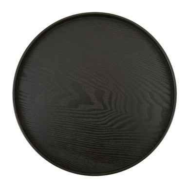Bessan Medium Black Fir Wood Tray