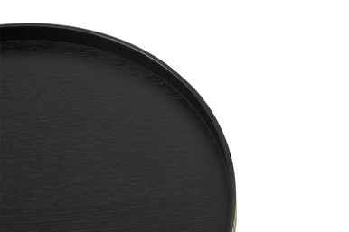 Bessan Large Black Fir Wood Tray