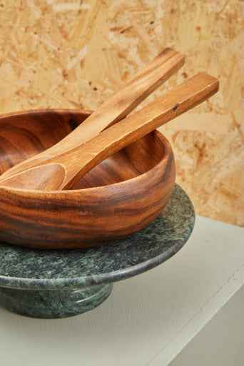 Kora Acacia Large Round Salad Bowl