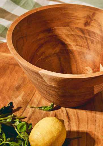 Socorro Acacia Wood Salad Bowl