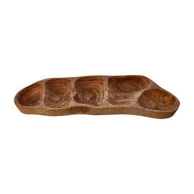 Kora 5 Section Olive Wood Antipasti Dish