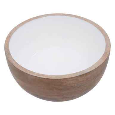 Kara Mango Wood Round Serving Bowl