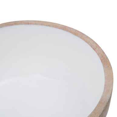 Kara Mango Wood Round Serving Bowl