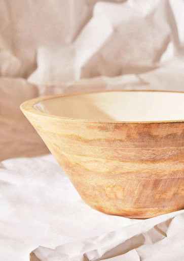 Kara Mango Wood Medium Tapered Bowl
