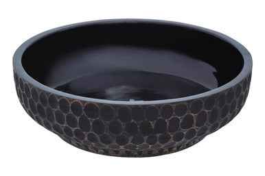 Kara Large Black Mango Wood Bowl