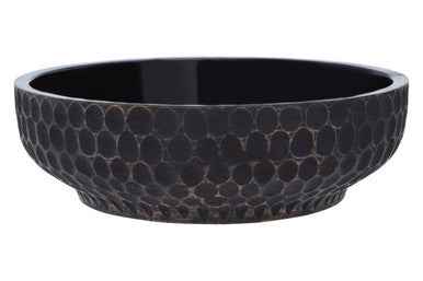 Kara Large Black Mango Wood Bowl