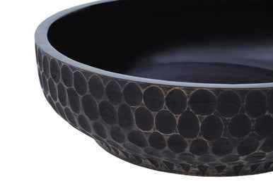 Kara Large Black Mango Wood Bowl