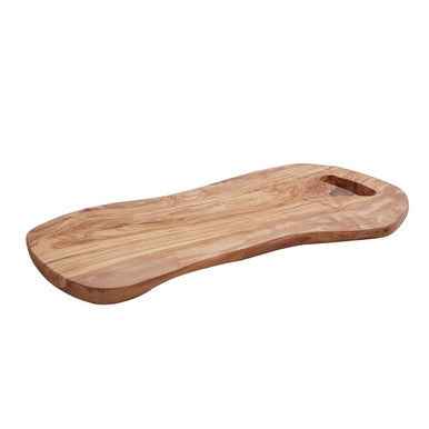 Kora Serving Board With Handle In Olive Wood