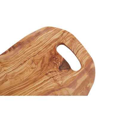 Kora Serving Board With Handle In Olive Wood