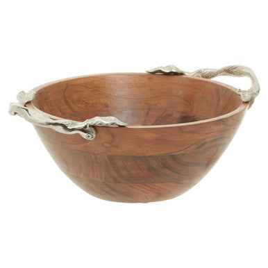 Vine Acacia Wood Large Round Bowl