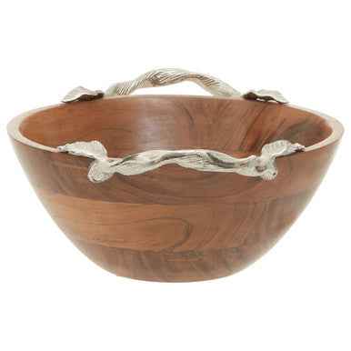 Vine  Acacia Wood Large Round Bowl