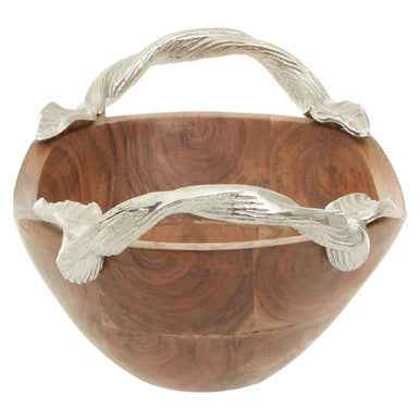 Vine Acacia Wood Small Oval Bowl
