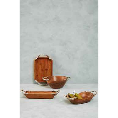 Vine Acacia Wood Small Rectangular Serving Dish