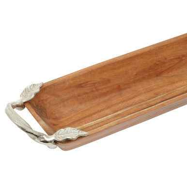 Vine Acacia Wood Large Rectangular Serving Dish