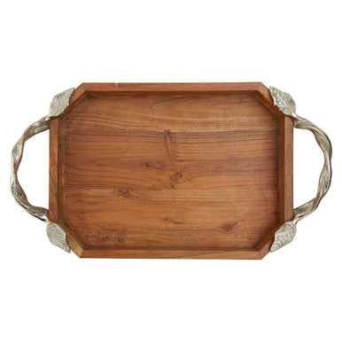 Vine Acacia Wood Small Rectangular Tray