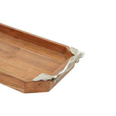 Vine Acacia Wood Small Rectangular Tray