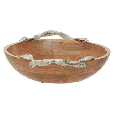 Vine Acacia Wood Round Bowl