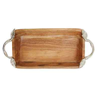 Vine Acacia Wood  Rectangular Bowl