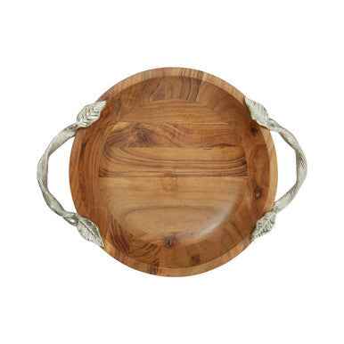 Vine Acacia Wood Serving Bowl