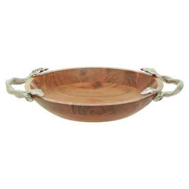 Vine Acacia Wood Serving Bowl