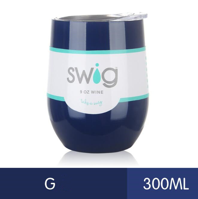hot drink cups 9 унц. the egg in the form of a 304 stainless steel drink Tumber mug lid wine beer vacuum thermos cup