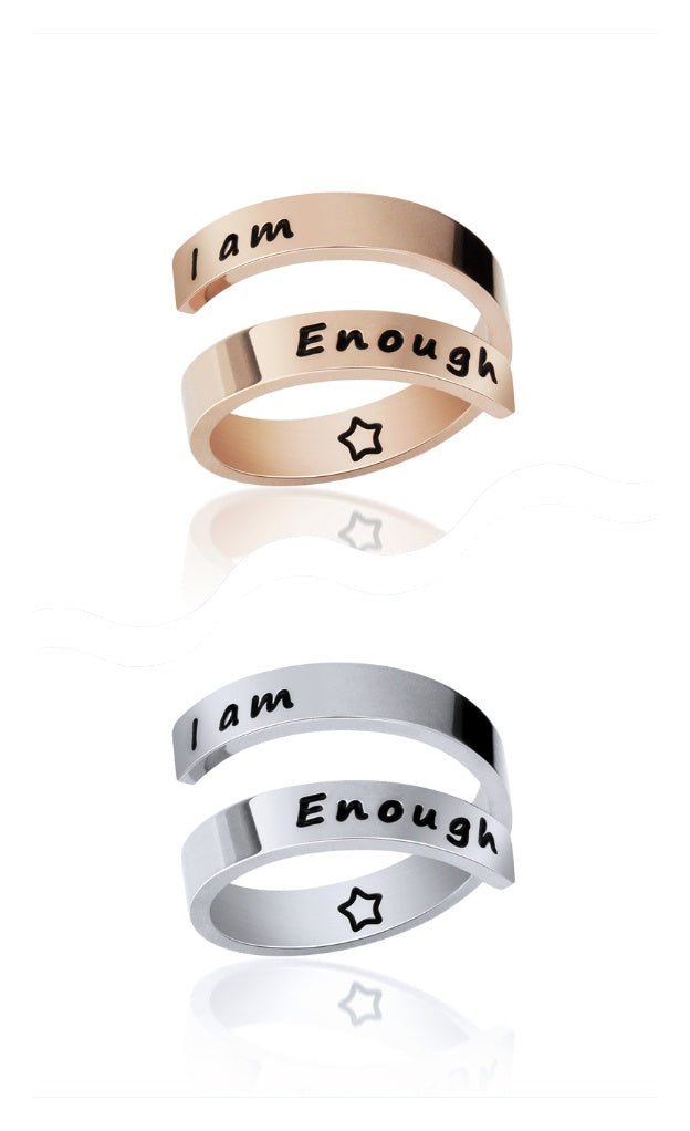 Double opening titanium steel ring