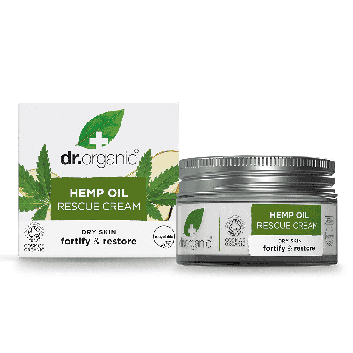 Dr Organic Hemp Oil 24h Rescue Cream - 50ml