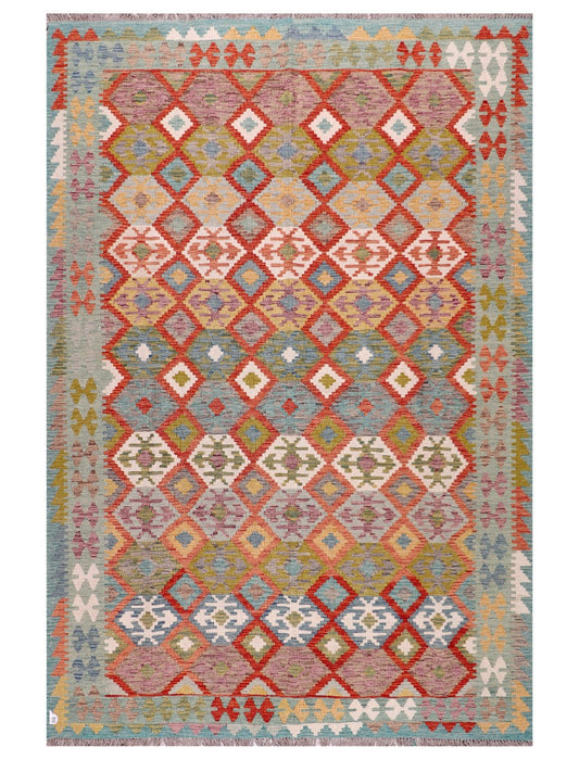 Maimana Afghanistan Kilim Rug - 293 x201 cm