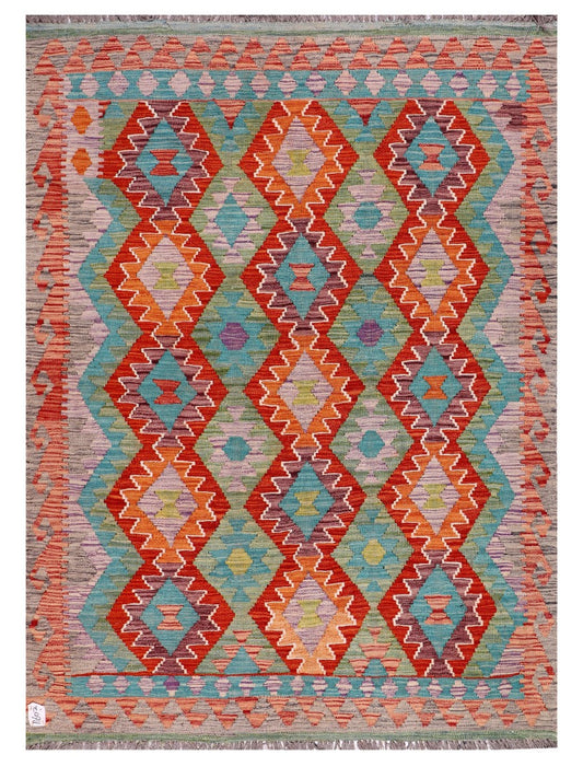 Maimana Afghanistan Kilim Rug - 193 x147 cm