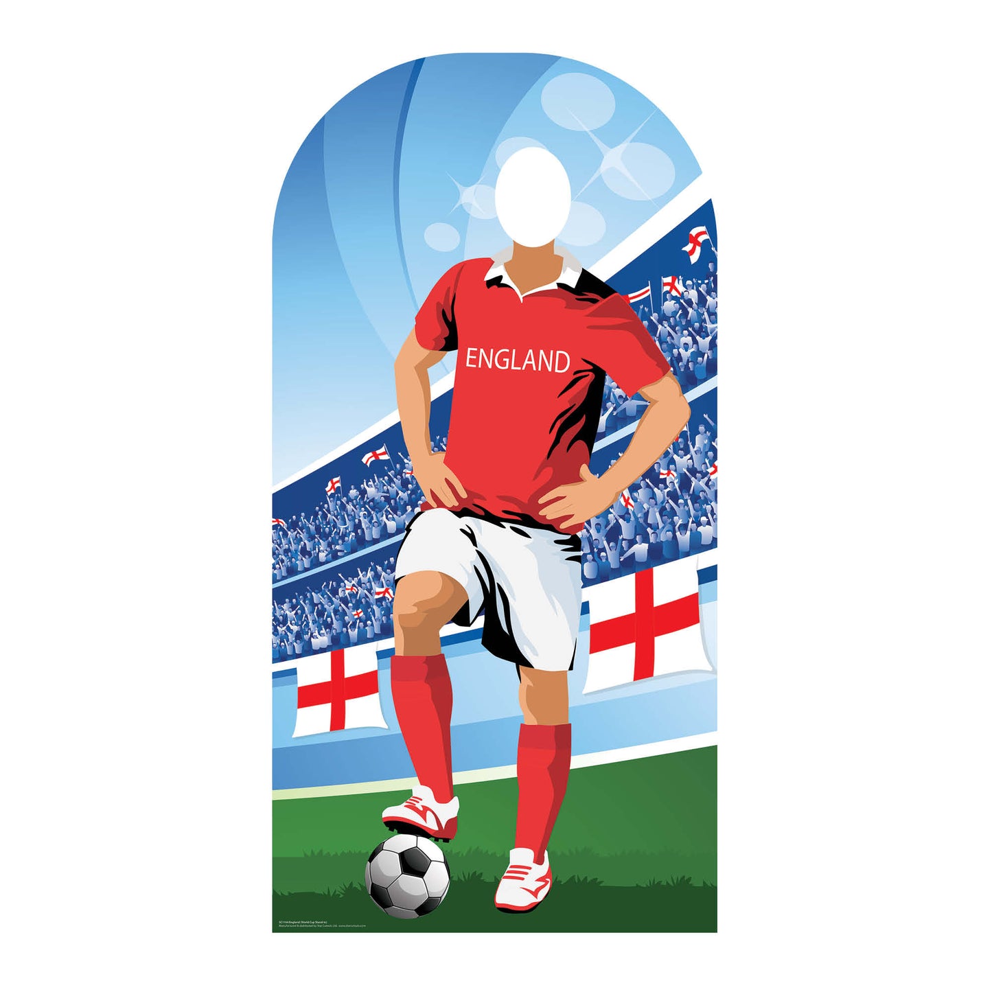 SC1164 England World Cup 2026  Football Stand In Cardboard Cutout Height 190cm