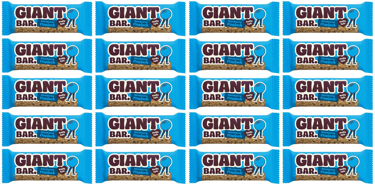 20 x Ma Baker Giant BarBlueberry Flapjack - 90g
