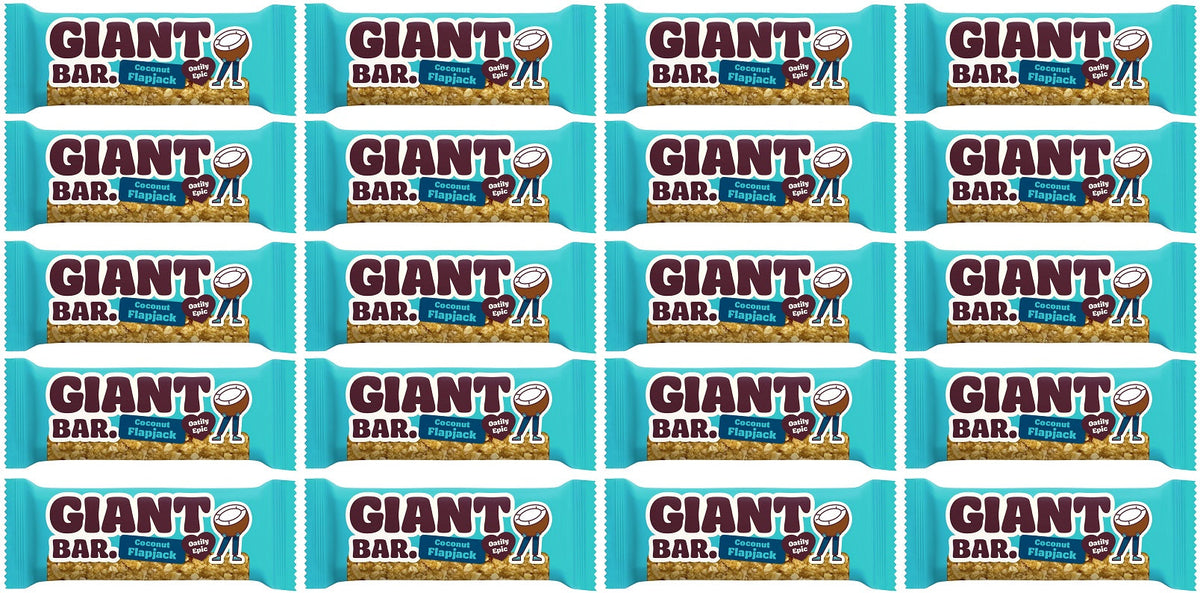 20 x Ma Baker Giant Bar Coconut Flapjack - 90g