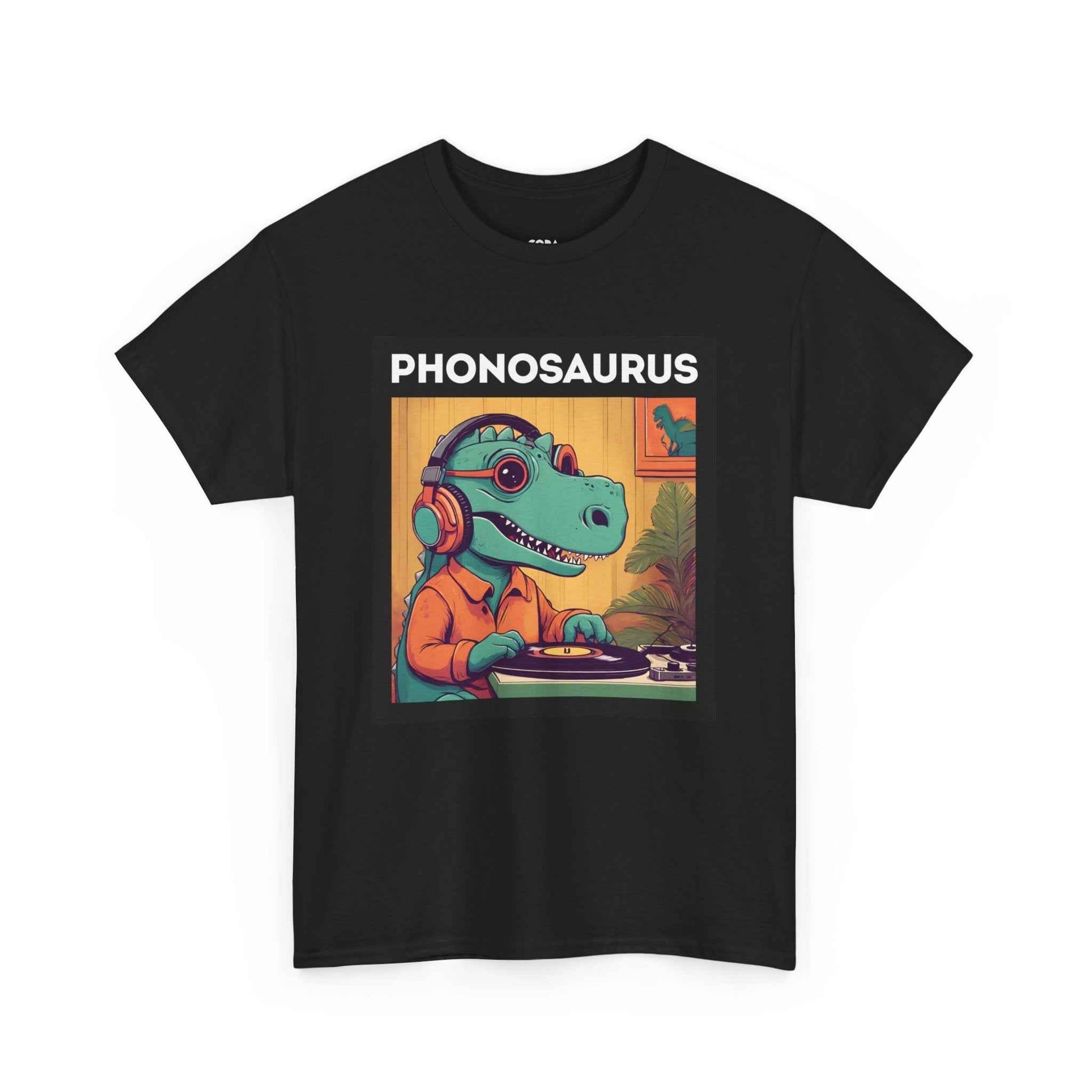 'Phonosaurus' Men's Vinyl T-Shirt