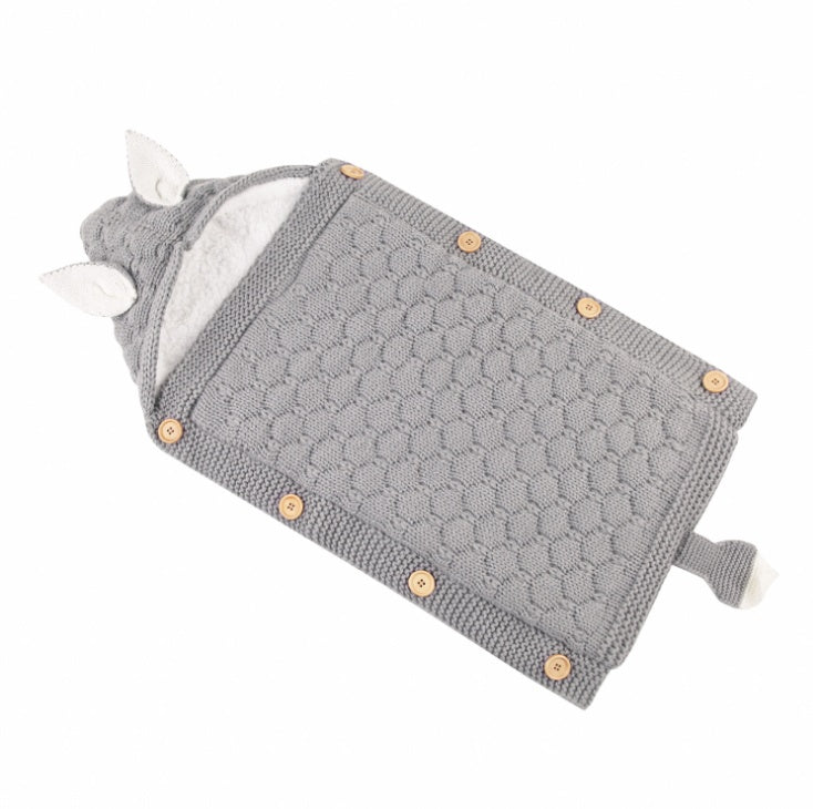 Premium Baby Sleeping Bag - Soft Lamb Cashmere Lined Infant Sleep Sack | Warm & Cozy Newborn Swaddle Blanket