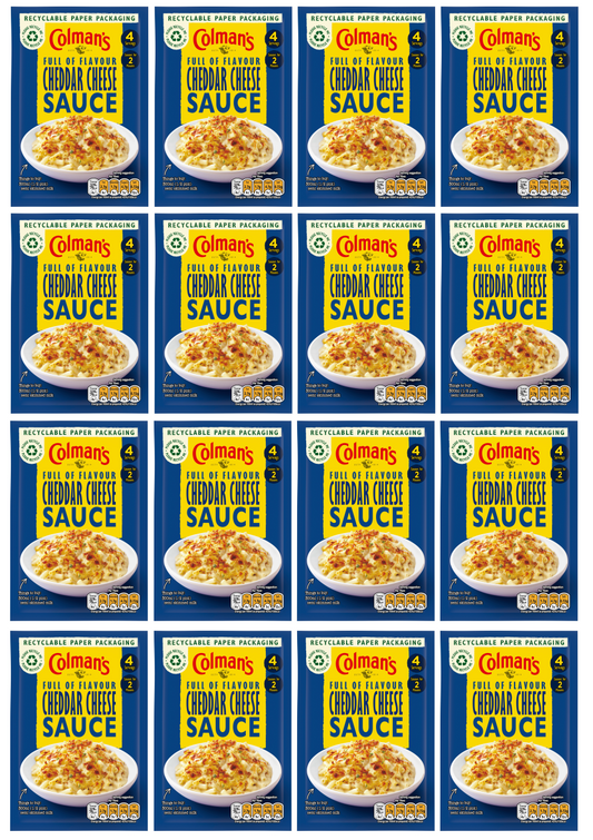 16 X Colmans Cheddar Cheese Sauce 40G