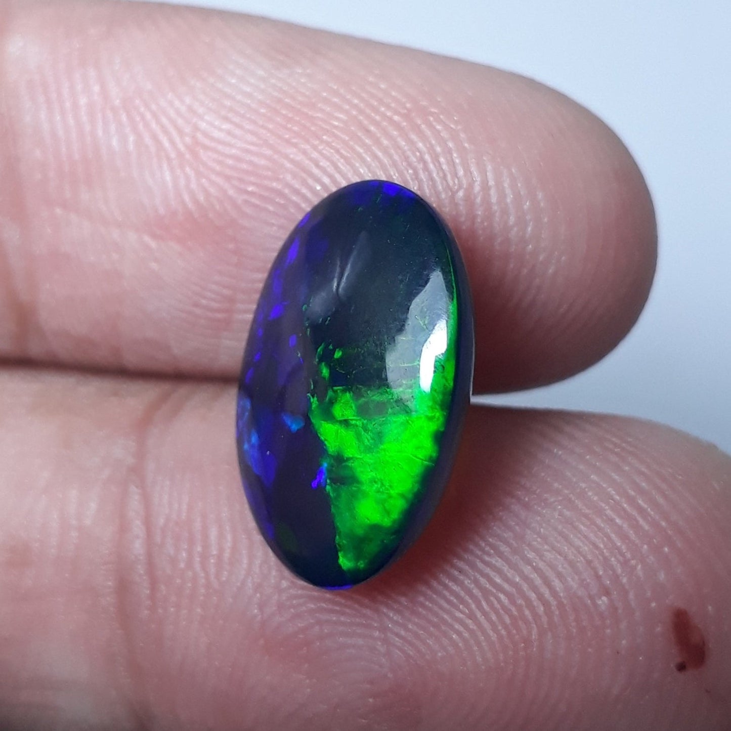 4.4ct Opal for Sale - Black Fire Opal - October Birthstone - 15x11mm