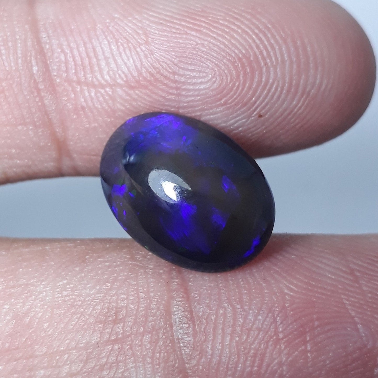 4.4ct Opal for Sale - Black Fire Opal - October Birthstone - 15x11mm
