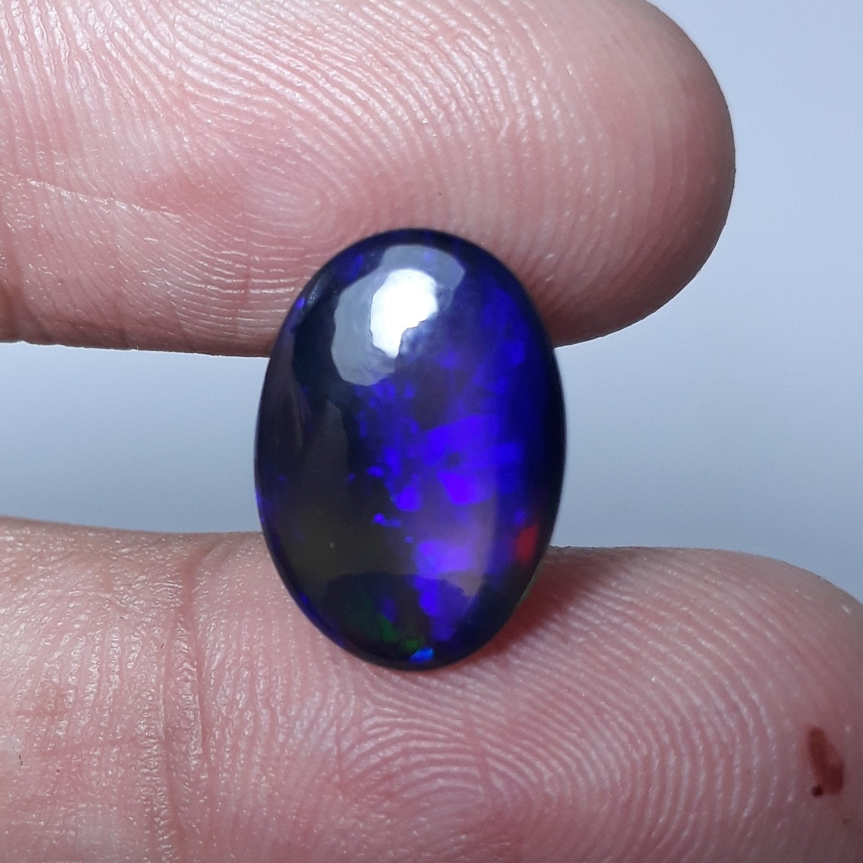 4.4ct Opal for Sale - Black Fire Opal - October Birthstone - 15x11mm