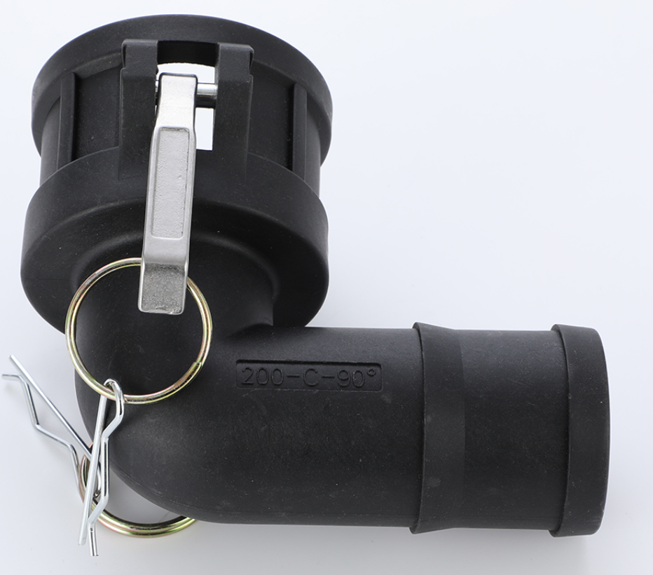 Camlock 90-Degree Female Elbow 2in Barb Stainless Steel Fitting Camlock Coupling