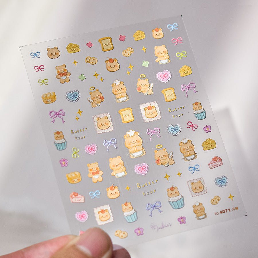 Hello Claws | Butter Bear 5D Nail Deco Sticker