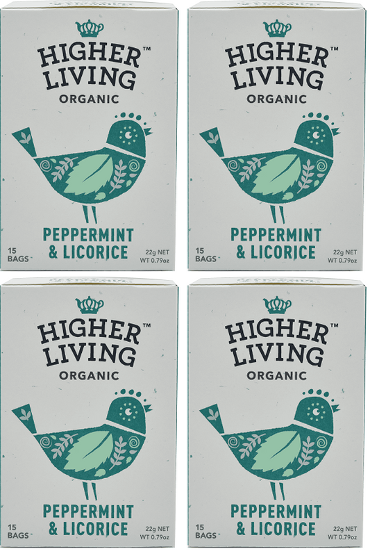 4 x Higher Living Peppermint & Licorice - 15g