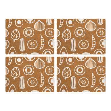 Besa Set Of Four Cork Rectangular Placemats