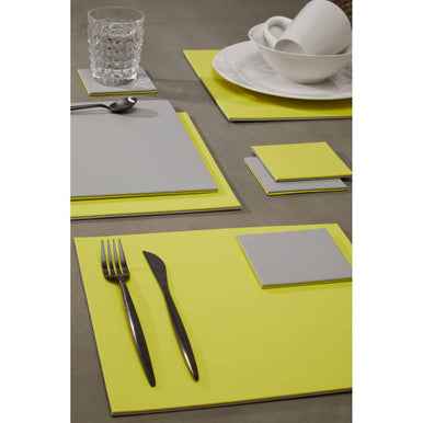 Geome Reversible Grey and Green Placemat
