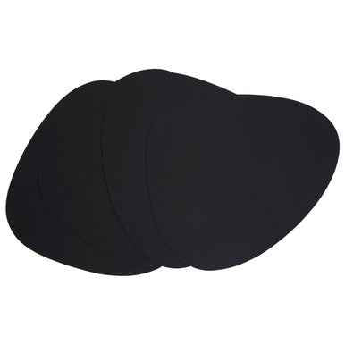 Catlins Pebble 4Pc Black Leather Placemats