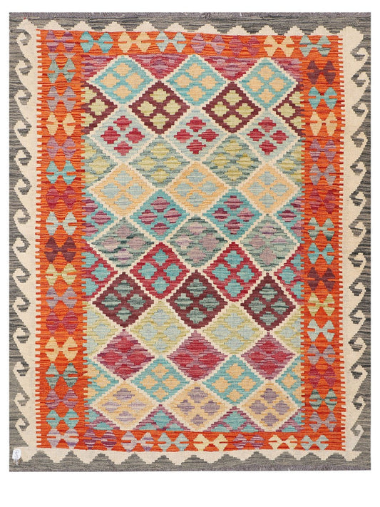 Maimana Afghanistan Kilim Rug - 197 x160 cm