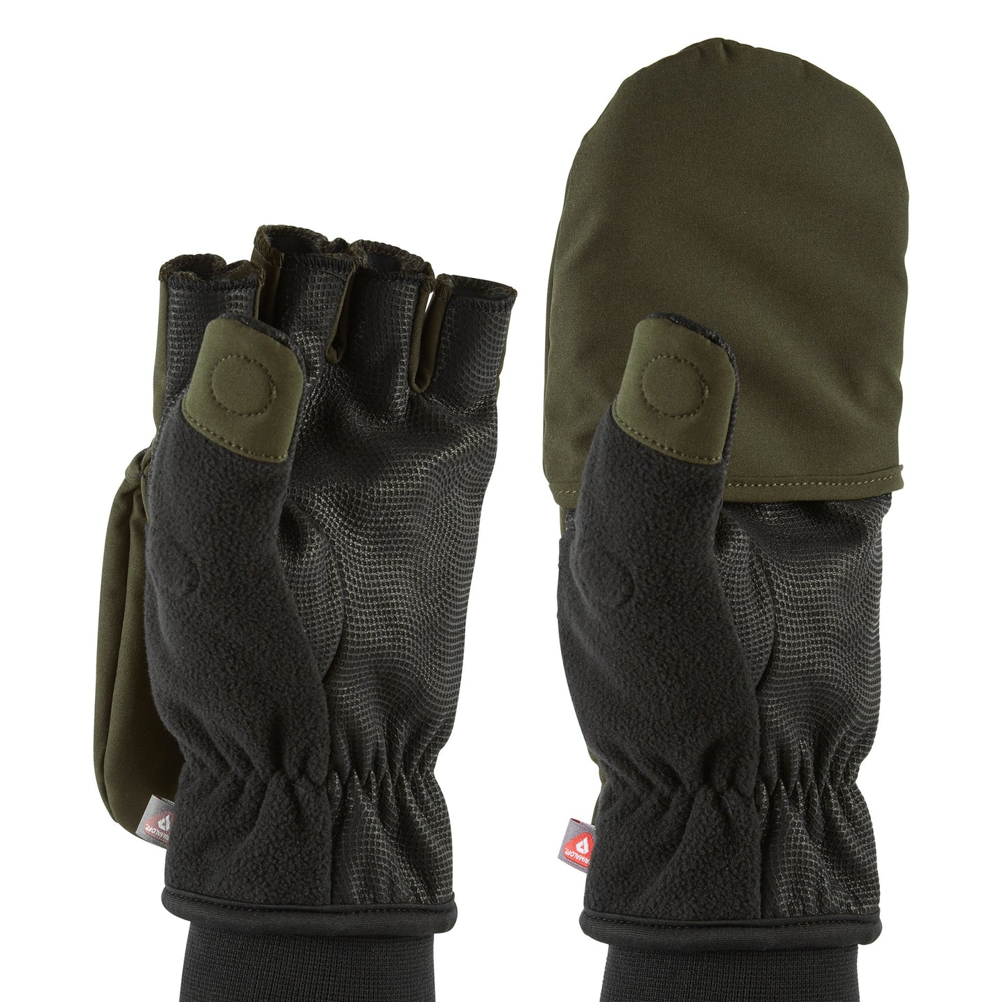 Windproof Cold Weather Convertible Mittens for Men and Women