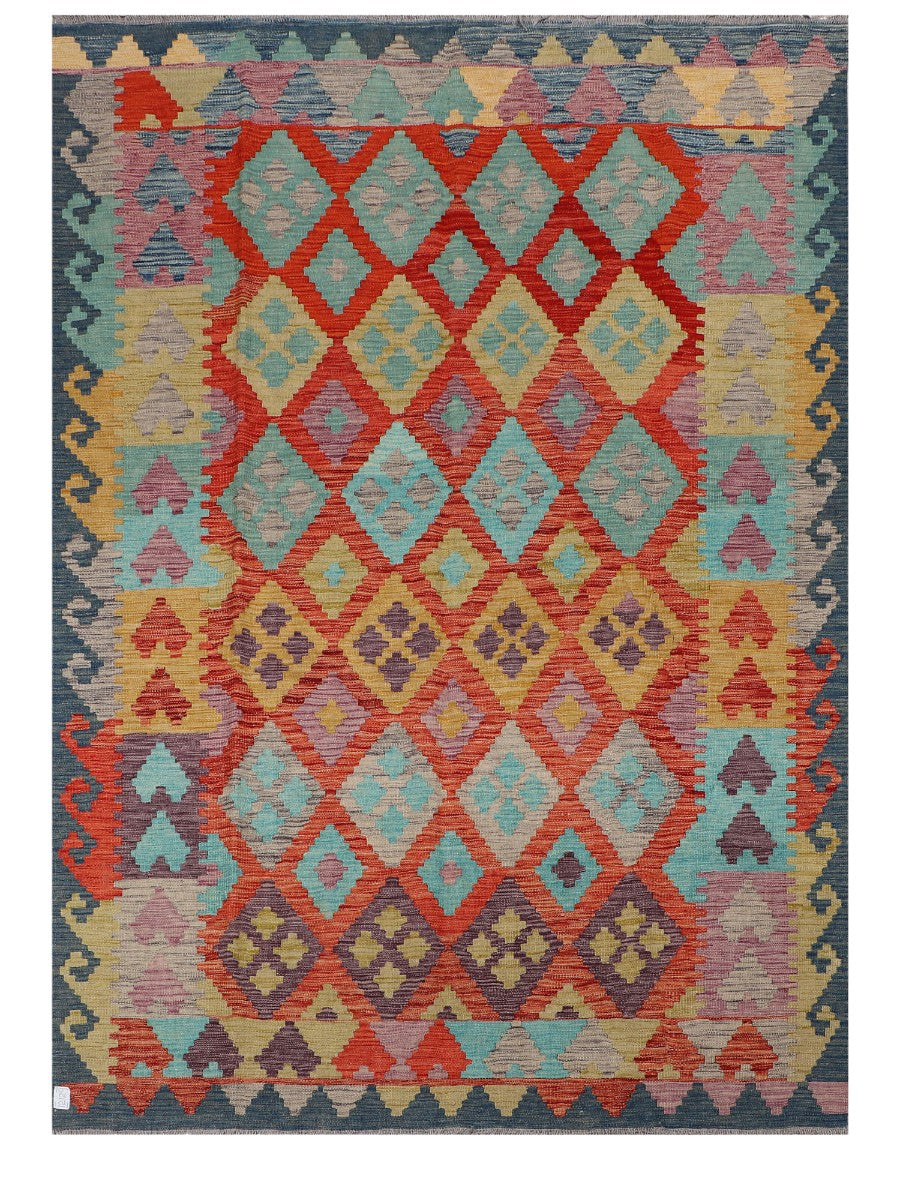 Maimana Afghanistan Kilim Rug - 242 x175 cm