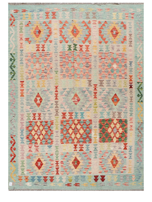 Maimana Afghanistan Kilim Rug - 241 x177 cm